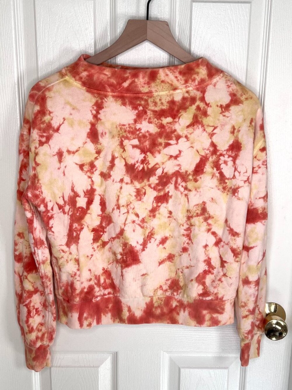 Pilcro by Anthropology Cropped Tie Dyed 100% Cotton Sweatshirt Size S